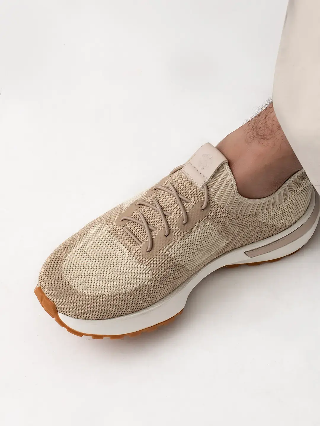 Smart-Casual Knitted Upper Sneakers For Men